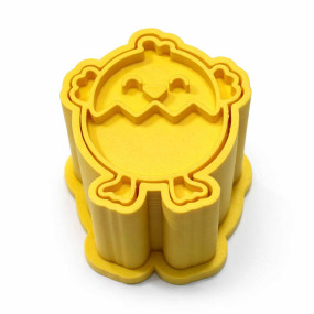 Molde com Carimbo para Brigadeiro/Doces Finos - Pintainho no Ovo